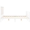 vidaXL Bed Frame without Mattress White 140x190 cm Solid Wood