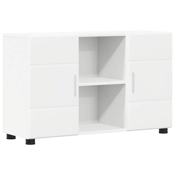 vidaXL Sideboard with Door White 88.5 x 30.5 x 55.5 cm Engineered Wood