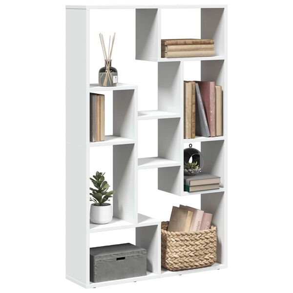 vidaXL Bookcase White 72x20x120.5 cm Engineered Wood