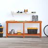vidaXL Work Bench Wax Brown 180 x 50 x 80 cm Solid Pine Wood