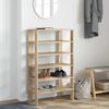 vidaXL Shoe Rack Sonoma Oak 61x32x105 cm Engineered Wood
