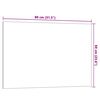 vidaXL Wall-mounted Magnetic Board White 80x60 cm Tempered Glass