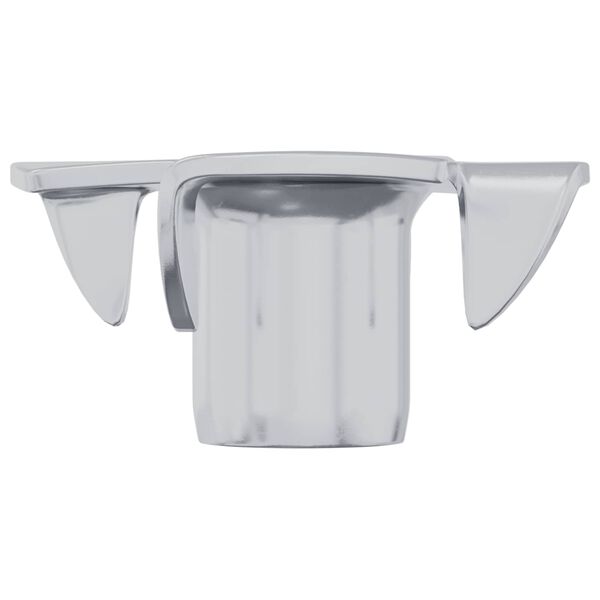 vidaXL Pronged T-nut 2 pcs Silver M6 mm Steel
