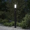 vidaXL Bollard Light with Sensor&Outlet 110 cm Stainless Steel IP44