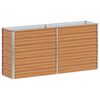 vidaXL Garden Raised Bed Light Brown 160 x 40 x 77 cm Galvanised Steel