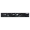 vidaXL Console Table Black Marble 220x35x75.5cm Tempered Glass