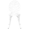vidaXL Garden Bistro Set 3 pcs White Aluminium