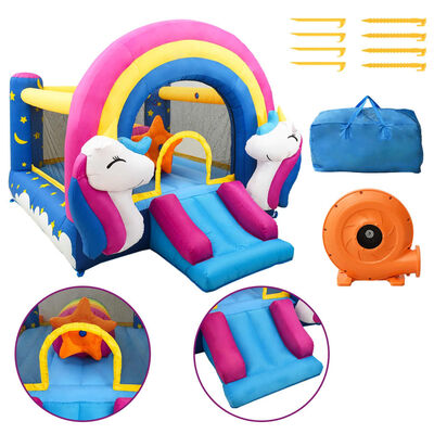 Happy Hop Inflatable Bouncer with Slide 335x265x215 cm PVC