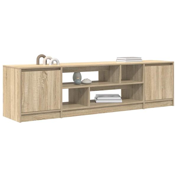vidaXL TV Cabinet Sonoma Oak 188.5x41x50 cm Engineered Wood