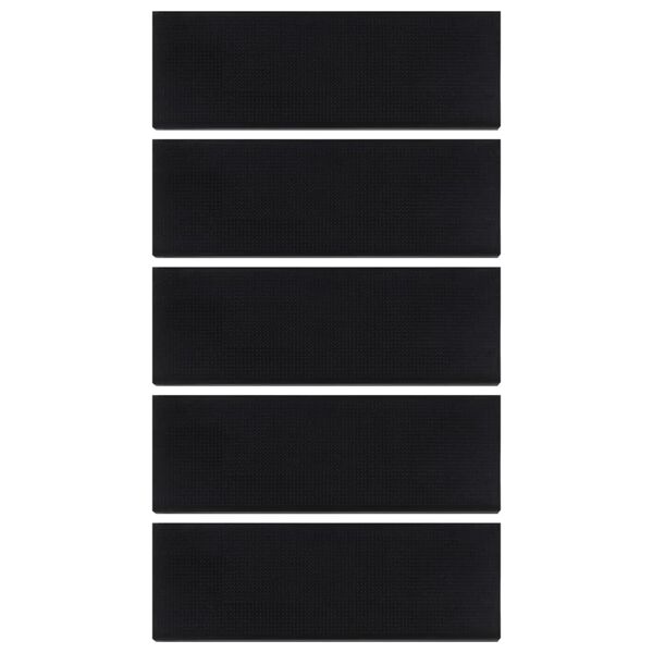 vidaXL Stair Treads 5 pcs 25x75 cm Rubber