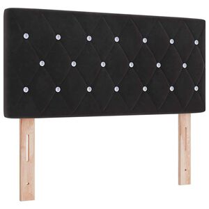 vidaXL Headboard with Headboard Black 100 cm Faux Leather