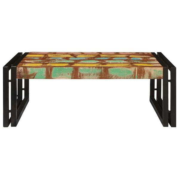 vidaXL Bathroom Shelf Multicolour 65 x 50 x 23 cm Solid Reclaimed Wood