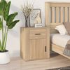 vidaXL Bedside Cabinet Sonoma Oak 50x36x60 cm Engineered Wood
