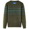 vidaXL Kids'Sweater Knitted Khaki 104