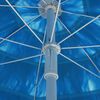vidaXL Hawaii Beach Parasol Blue 300 cm