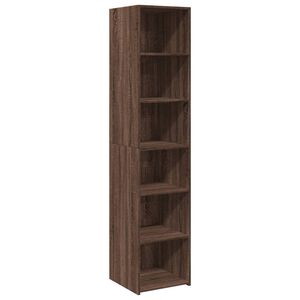 vidaXL Highboard Brown Oak 40x41x185 cm Engineered Wood