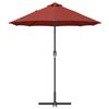vidaXL Garden Parasol Terracotta 370 x 197 x 239 cm