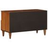 vidaXL TV Cabinet with Drawer Walnut 80 x 33 x 46 cm Solid Mango Wood