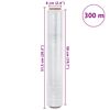 vidaXL Stretch Film 2 pcs Transparent 30 &mu;m 50 cm x 300 m