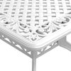 vidaXL Garden Table White 150x90x72 cm Cast Aluminium