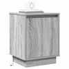 vidaXL Bedside Cabinet 2 pcs Grey 39 x 34.5 x 50 cm Engineered wood