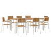 vidaXL Outdoor Dining Set 9 pcs 200 x 90 x 75 cm