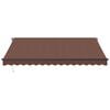 vidaXL Manual Retractable Awning with LEDs Brown 400x350 cm