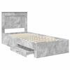 vidaXL Bed Frame with Drawer with Headboard Manual Engineered Wood