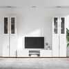 vidaXL TV Cabinet Set with Drawer FLORIN White Engineered Wood