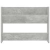 vidaXL Wall Shoe Cabinet Concrete Grey 80x18x60 cm Engineered Wood