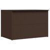 vidaXL Garden Storage Box Brown 150x100x100 cm Poly Rattan