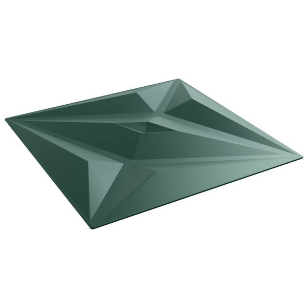 vidaXL Wall Panels Star 48 pcs Star Green 50 x 50 cm XPS Foam