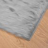 vidaXL Faux Sheepskin Rug Tafalla Grey 100 x 200 cm Polyester