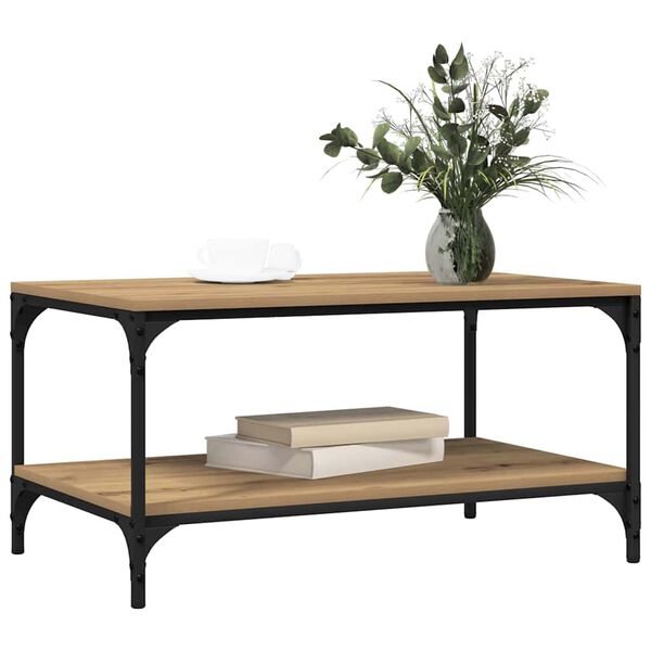 vidaXL Coffee Table Artisan Oak 81 x 50 x 40 cm Engineered Wood