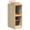 vidaXL Garage Storage Cabinet Sonoma Oak 30x51x85 cm Solid Wood Pine