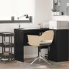 vidaXL Desk with Shelf Black Oak 102 x 50 x 75 cm Engineered Wood