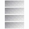 vidaXL Stair Tread 4 pcs 90 x 30 cm Silver Aluminium Rectangular