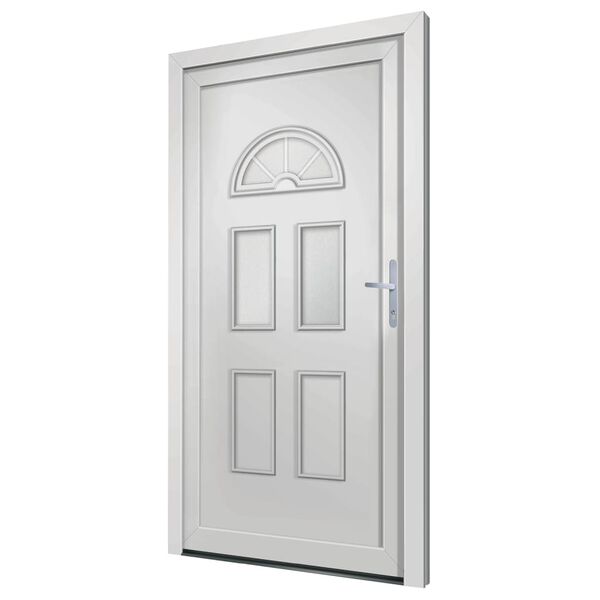 vidaXL Front Door White 88x200 cm PVC