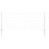 vidaXL Outdoor Wild Fence with Posts 25 x 0.8 m Galvanised Steel Mesh