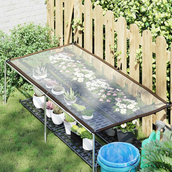 vidaXL Tarpaulin with Eyelets Transparent 1 x 2 m Polyethylene