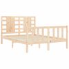 vidaXL Bed Frame without Mattress Double Solid Wood Pine