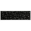 vidaXL Kitchen Rug Washable Morning Black 45x150 cm Velvet