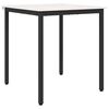 vidaXL Dining Table White 70 x 70 x 75 cm Solid Pine Wood