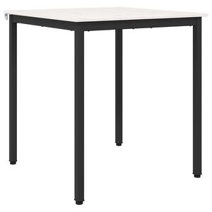 vidaXL Dining Table White 70 x 70 x 75 cm Solid Pine Wood