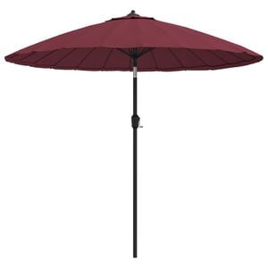 vidaXL Garden Parasol with Aluminium Pole 250 cm Bordeaux Red