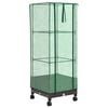 vidaXL Garden Planter with Greenhouse Cover&Wheels Brown PP