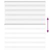 vidaXL Zebra Blind White 120x100 cm Fabric Width 115.9 cm Polyester