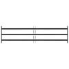 vidaXL Window Grille Black 174 x 45 cm Powder-Coated Steel