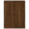 vidaXL Highboard Brown Oak 69.5x34x180 cm Engineered Wood