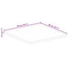 vidaXL Table Top 50x50x2.5 cm Square Solid Wood Rough Mango